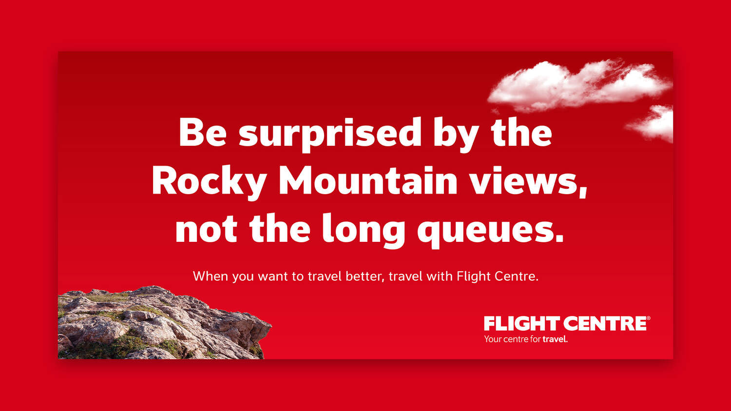 Flight Centre Rocky Mountains Billboard
