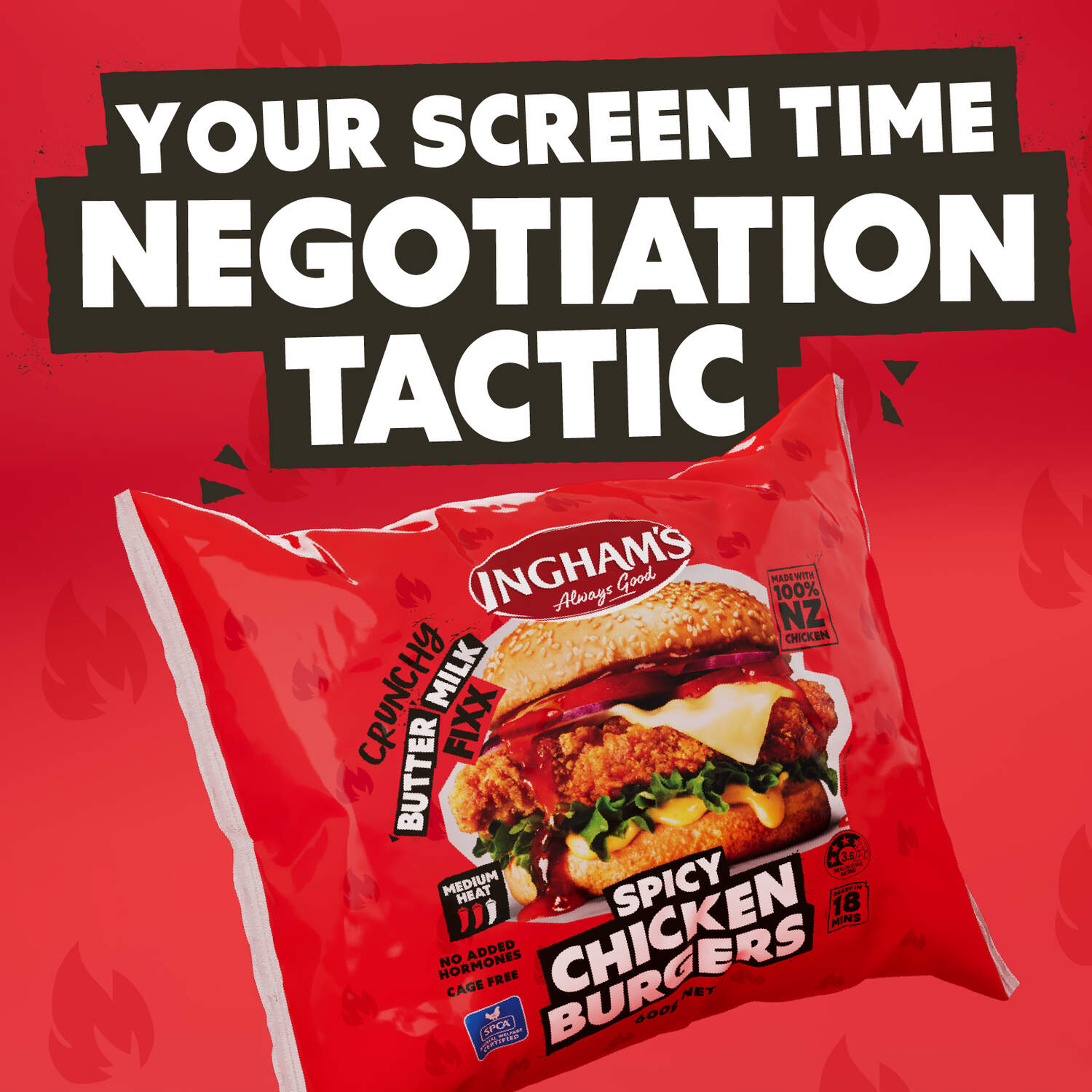 Social 1080x1080 Spicy Burgers Tactic