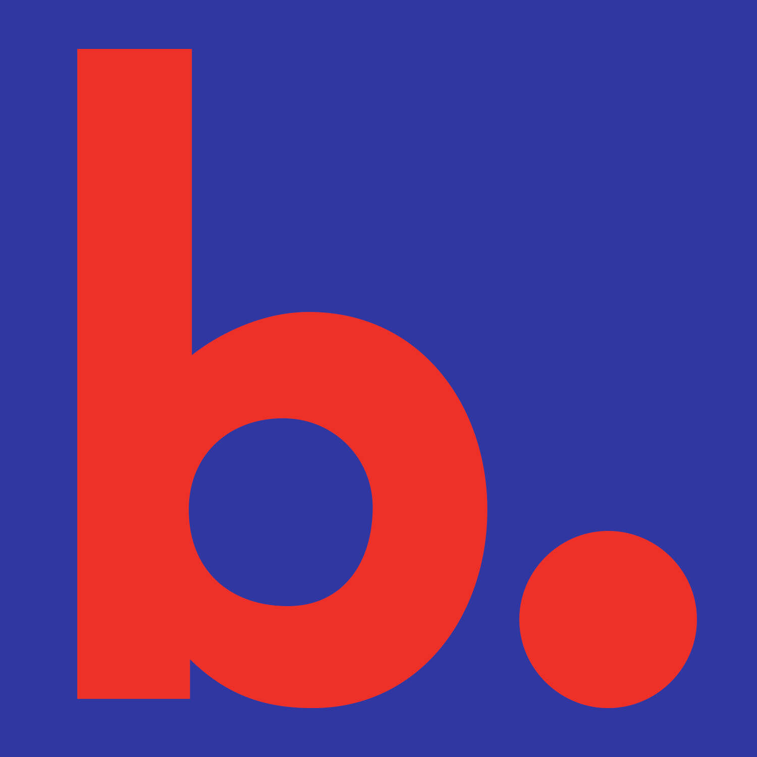 B logo Blue